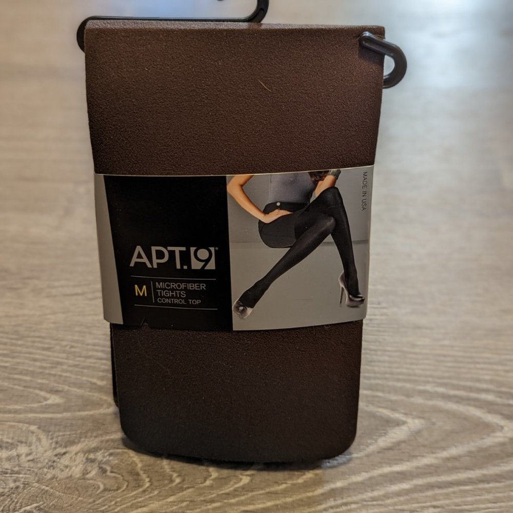 Apt. 9 Microfiber Tights - Brown Size Medium